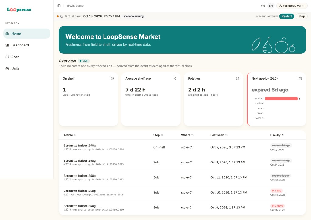 Application preview — static mockup